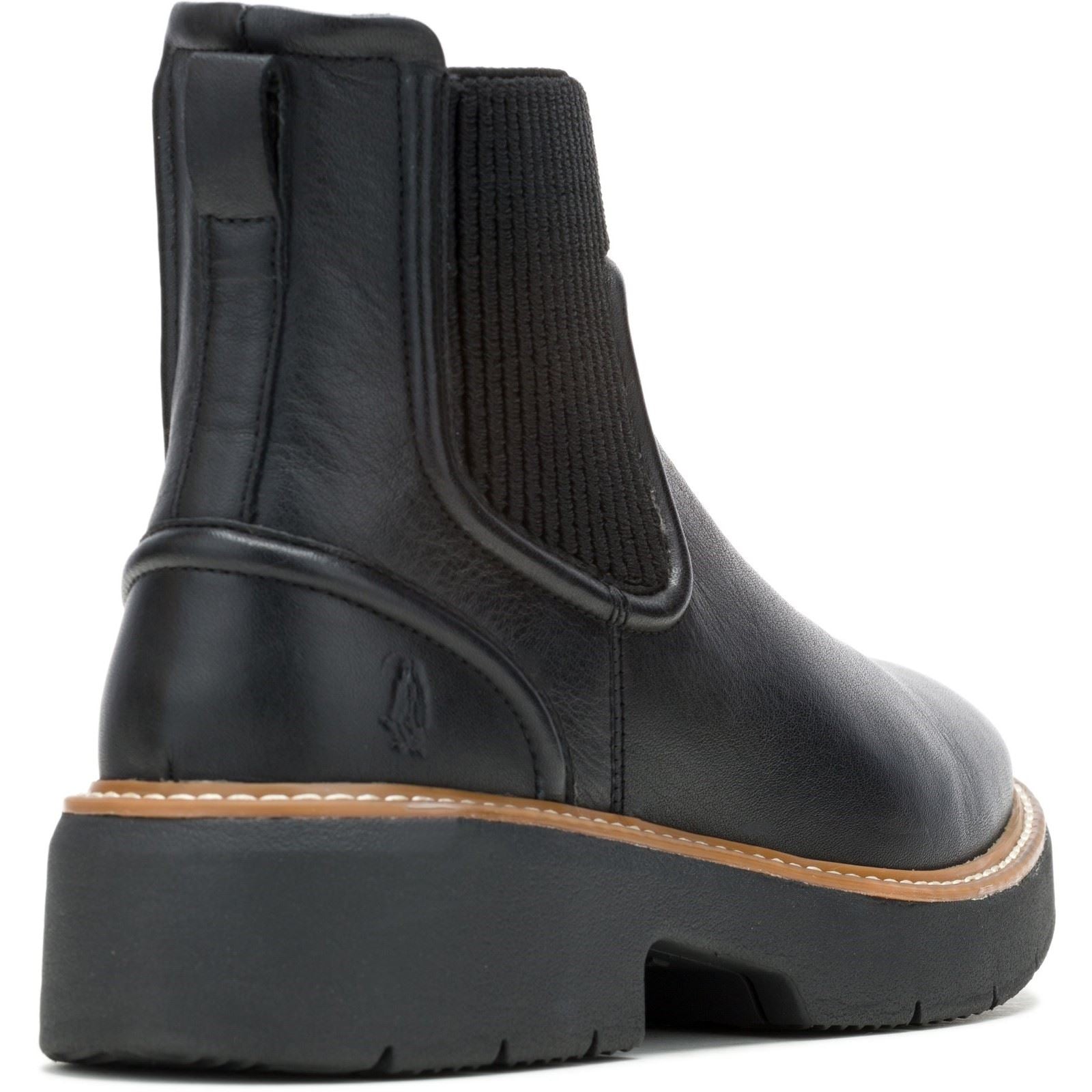 Hush Puppies Jodie Damen Schwarze Farbe Lederstiefel