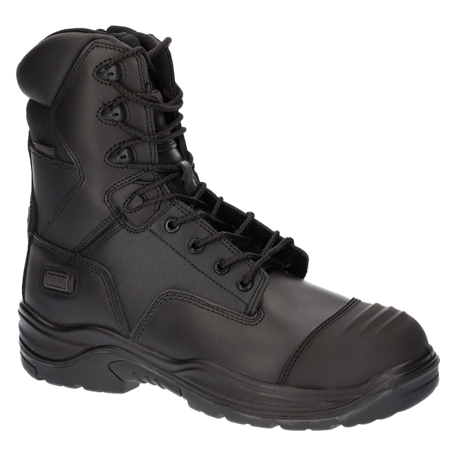 Magnum Rigmaster Seitenreißverschluss Leder Schwarz Sicherheitsstiefel