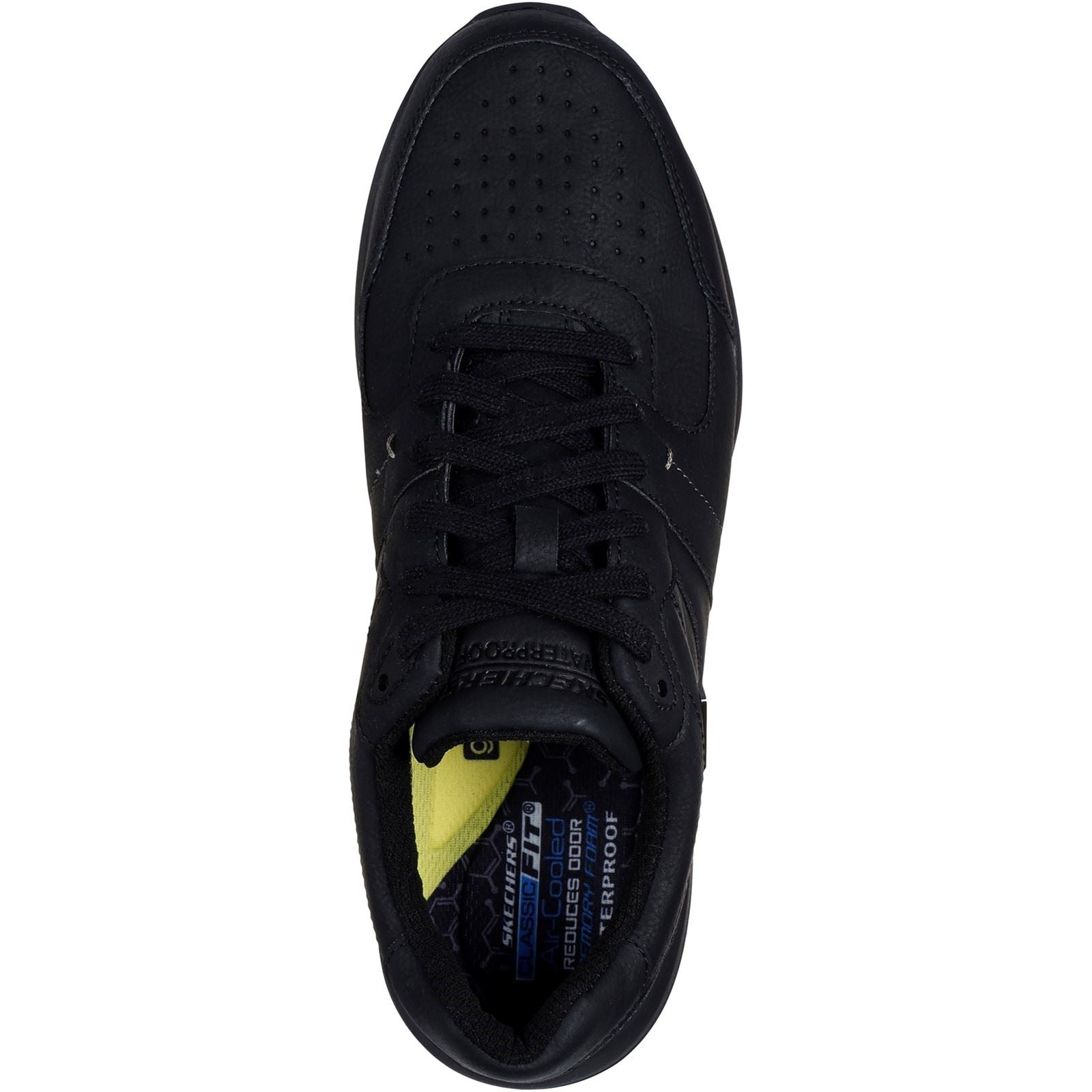 Skechers Netson Gander Herrenschuhe Aus Synthetik In Schwarz Mit Schnürung