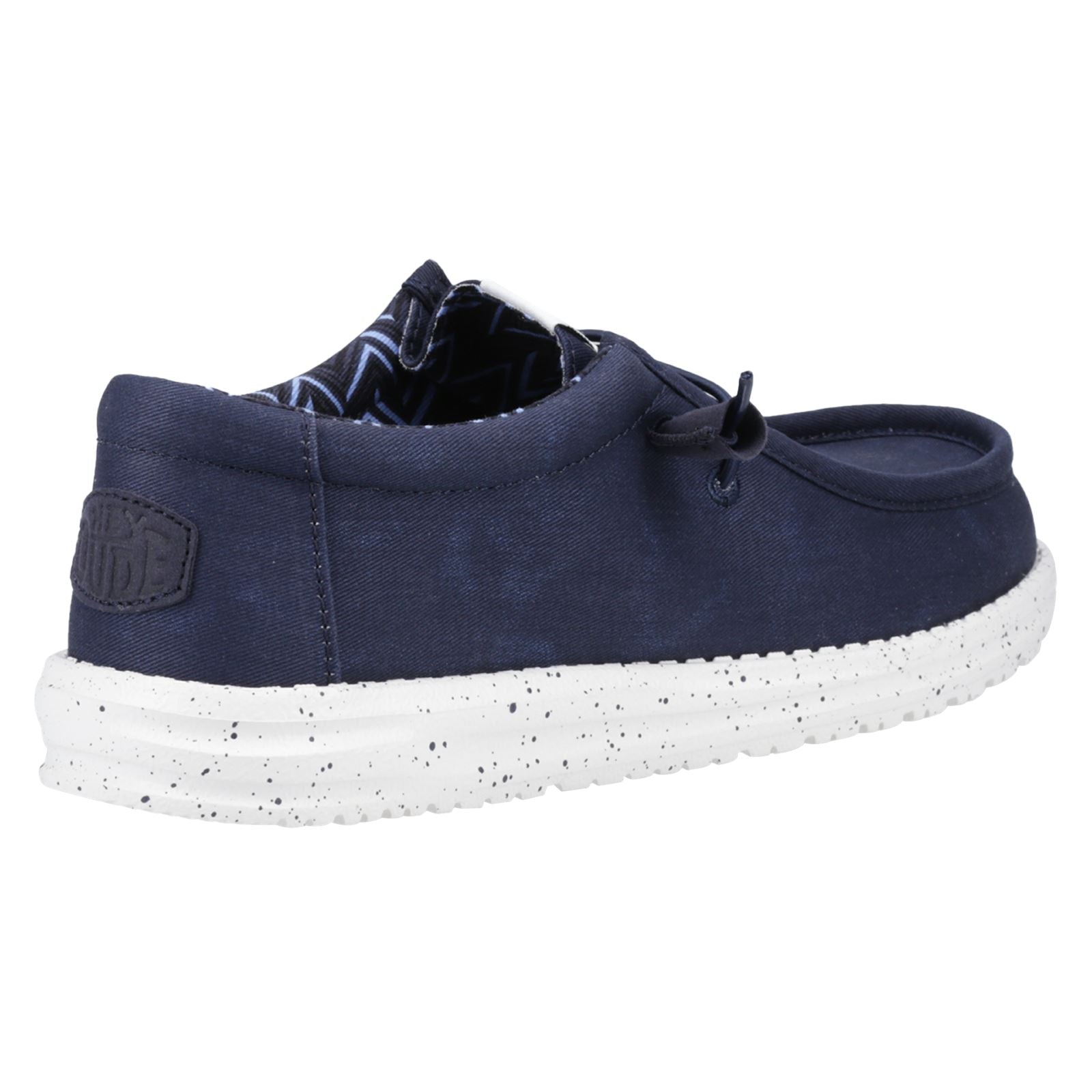 HEYDUDE Wally Canvas 100% Baumwolle Herren Dunkleblaue Bootsschuhe