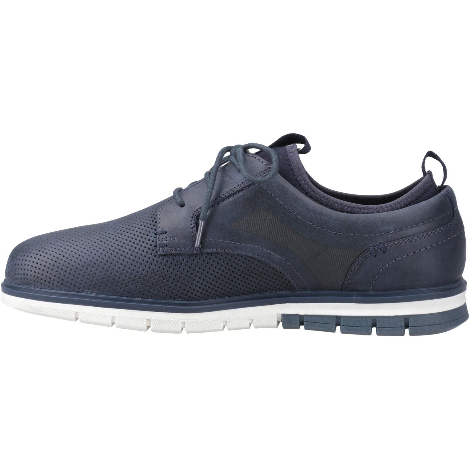 Pod Murphy Leder Herren Marineblaue Schnürschuhe