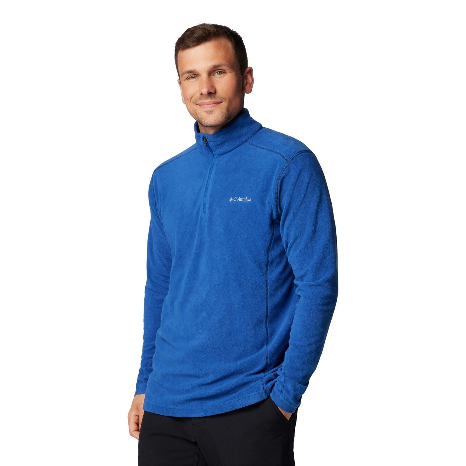 Columbia Klamath Range II Half Zip Herren Blaue Fleecejacke