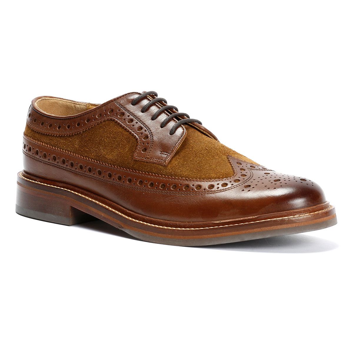 Chapman & Moore Longwing Brogue Herren Leder Braune Schnürschuhe