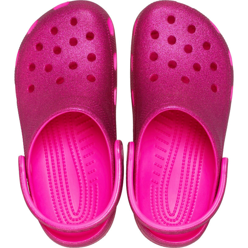 Crocs Classic Glitter Thermoplastische Rosa Crush Clogs
