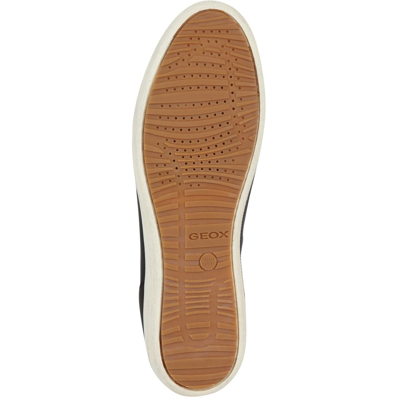 Geox D MYRIA Kunstleder-Damensneaker In Schwarz