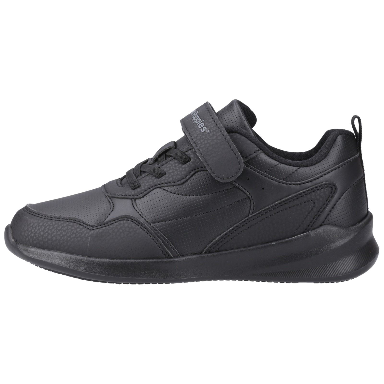 Hush Puppies Marling Bungee Lace Senior Polyurethan Schwarze Schuhe