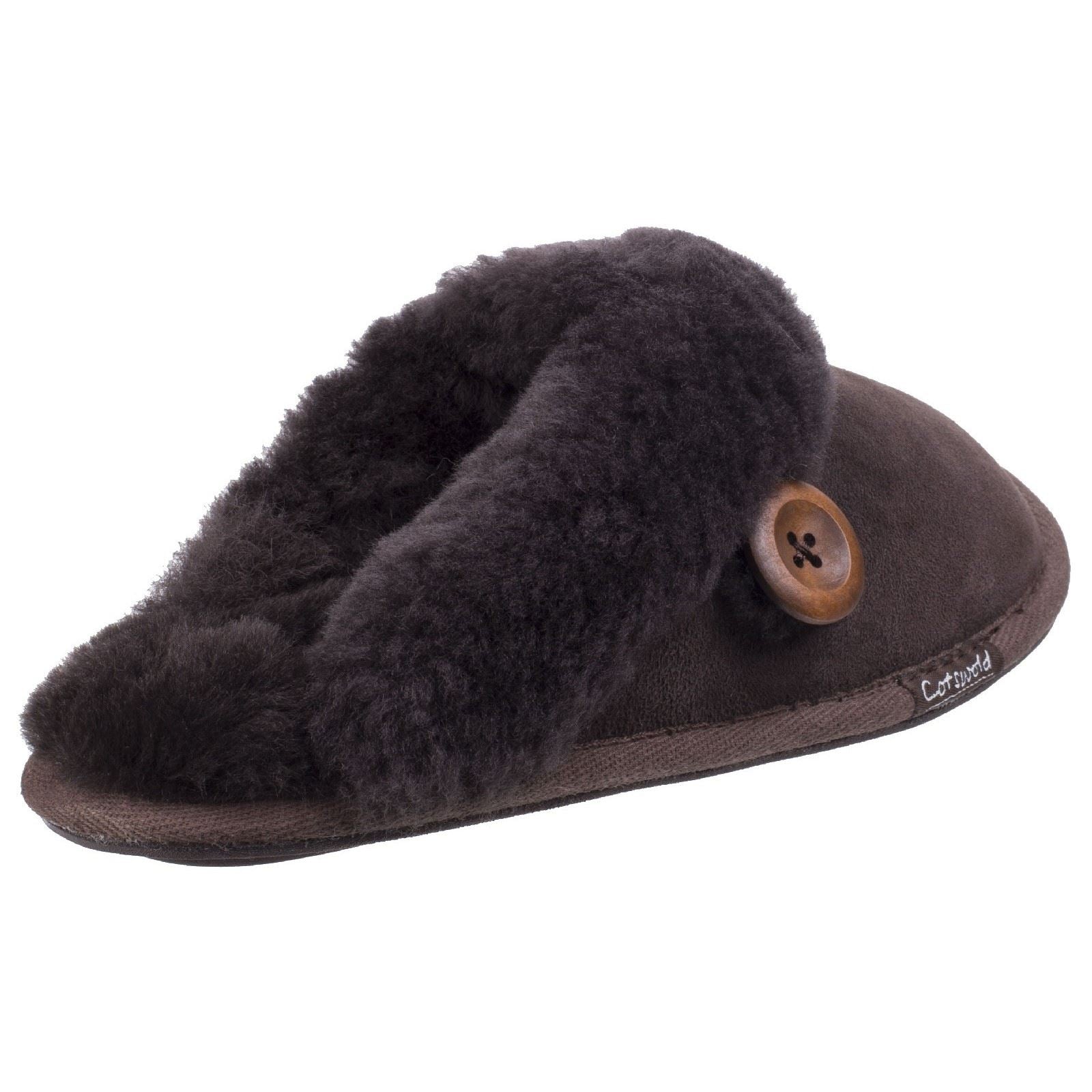 Cotswold Lechlade Damen Schokoladenfarbene Ledermules