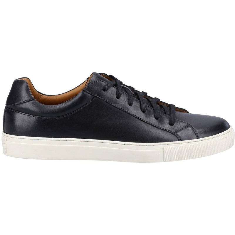 Hush Puppies Colton Schwarze Farbe Ledersneaker Für Herren