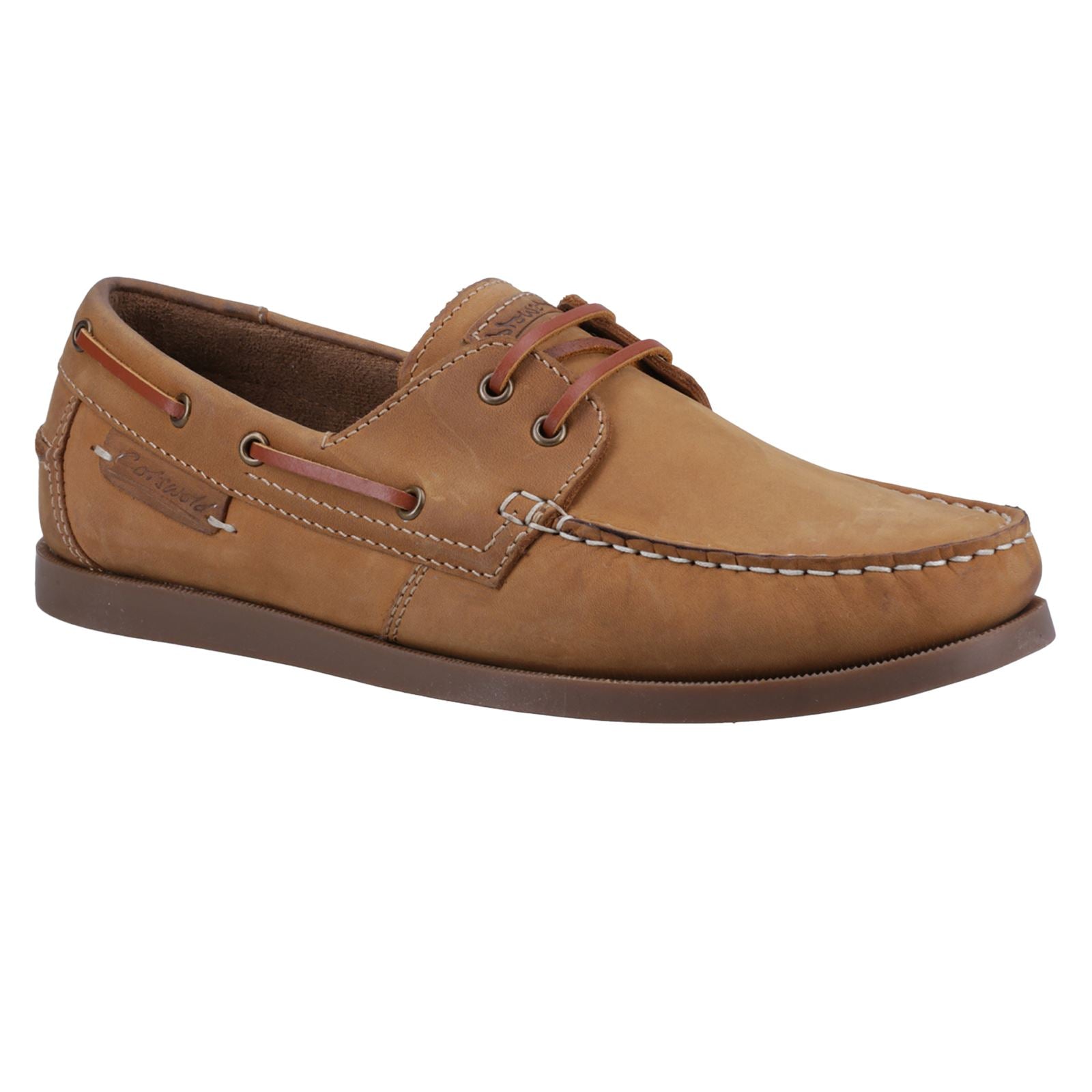 Cotswold Bartrim Leder Herren Camel Bootsschuhe