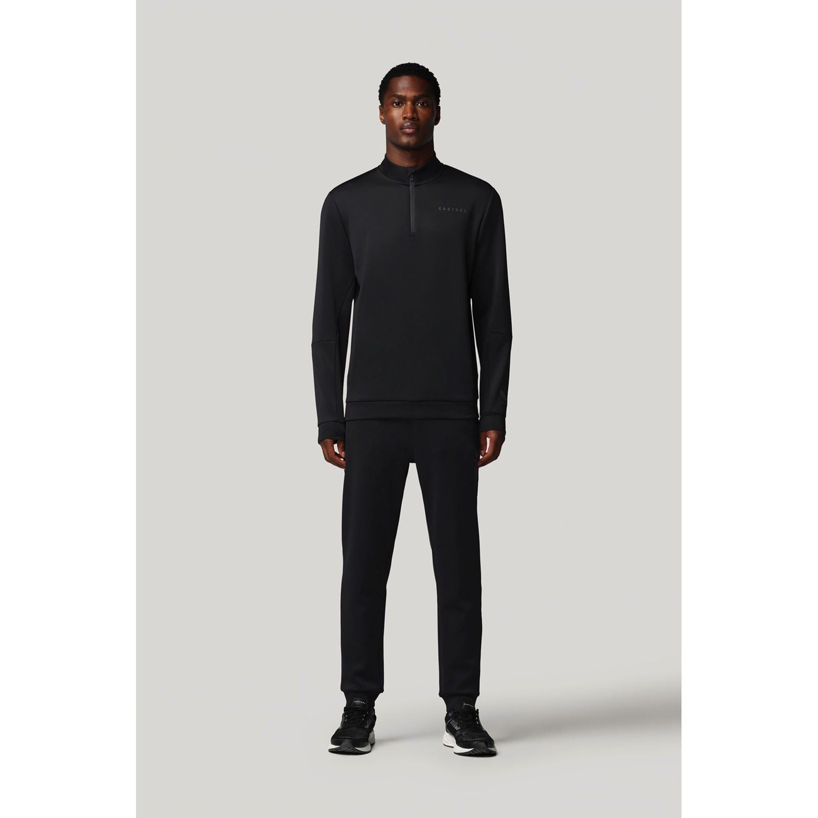 Castore Flex 1/4 Zip Herren Schwarzes Sweatshirt