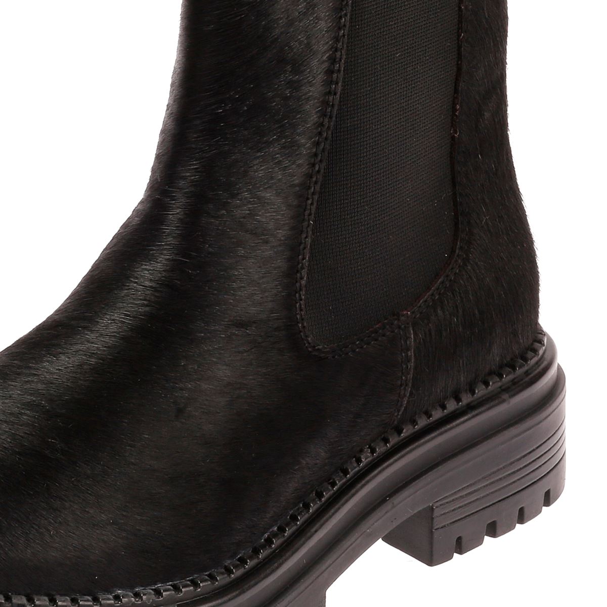 Osprey London The Hampton Chelsea Leder Damen Schwarze Stiefel