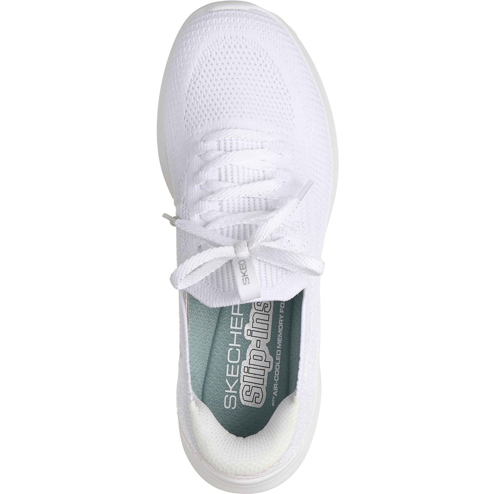 Skechers Ultra Flex 4.0 Textile Damen Weiße Sneakers
