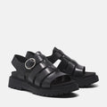 Timberland Clairemont Way Fisherman Damen Sandalen Aus Schwarzem Leder