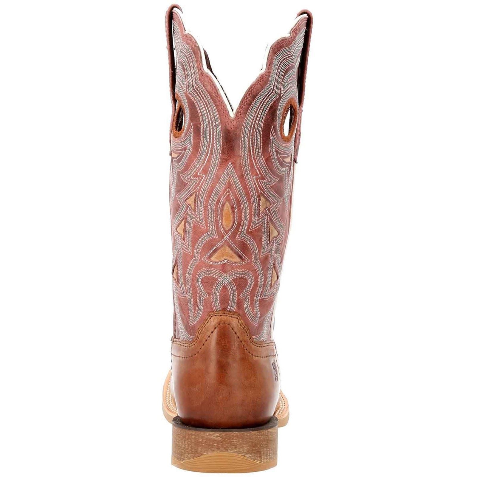 Durango Lady Rebel Pro Leder Damen Stiefeletten In Mattem Braun/Himmelblau