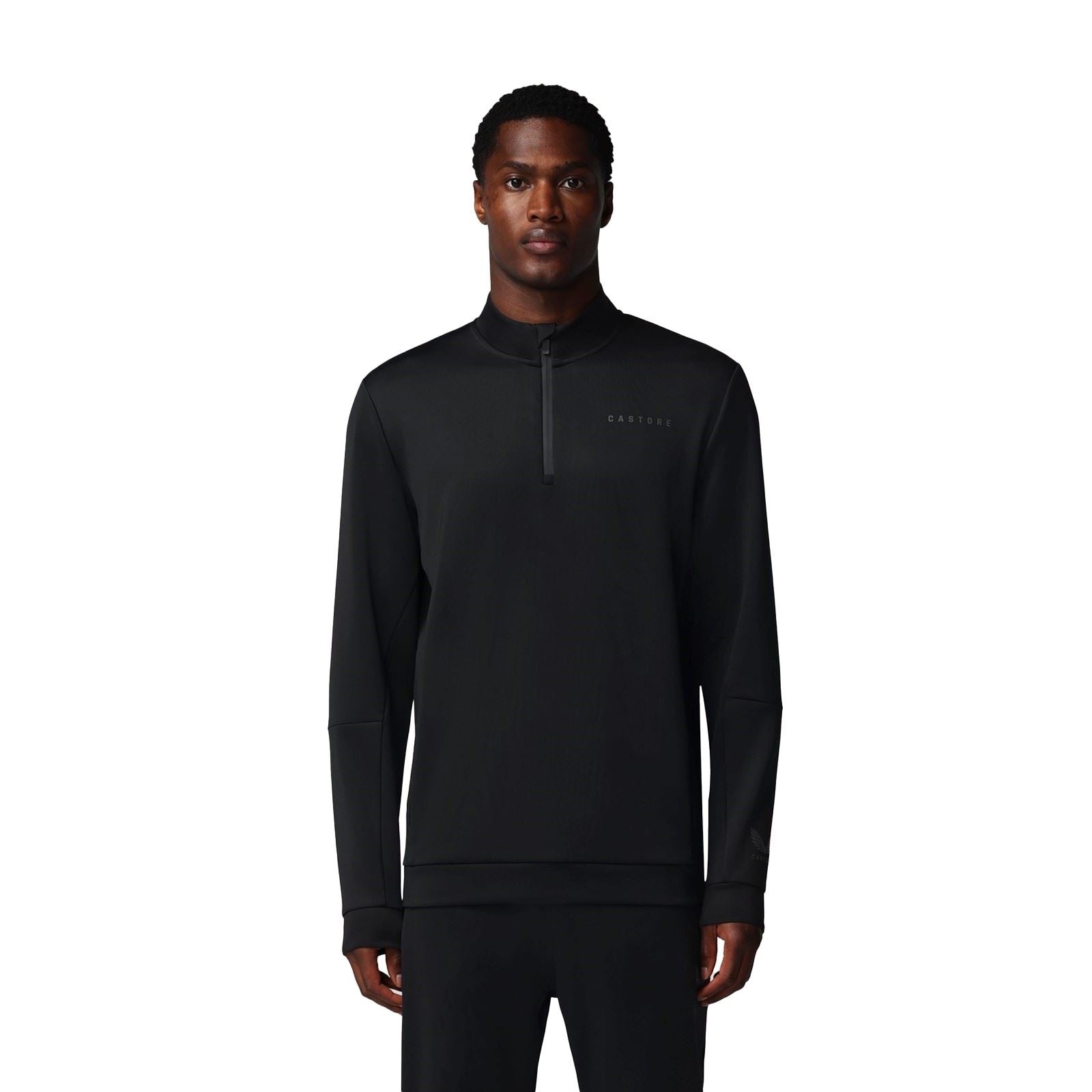 Castore Flex 1/4 Zip Herren Schwarzes Sweatshirt