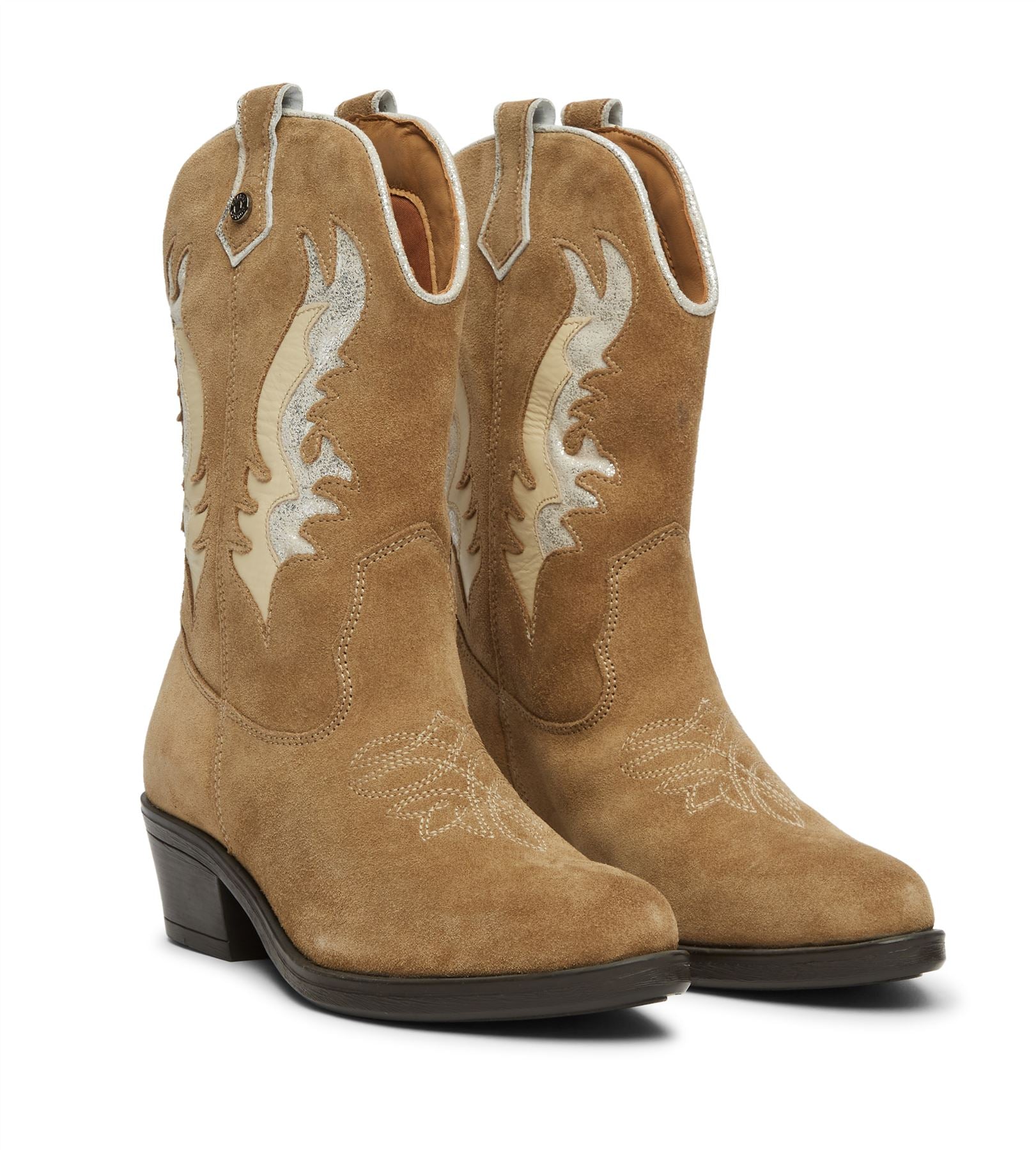 Osprey London The Louisville Wildleder Damen Stiefel In Beige