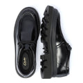 Clarks Main Badell Seam Schwarze Farbe Herren Schnürschuhe Aus Leder