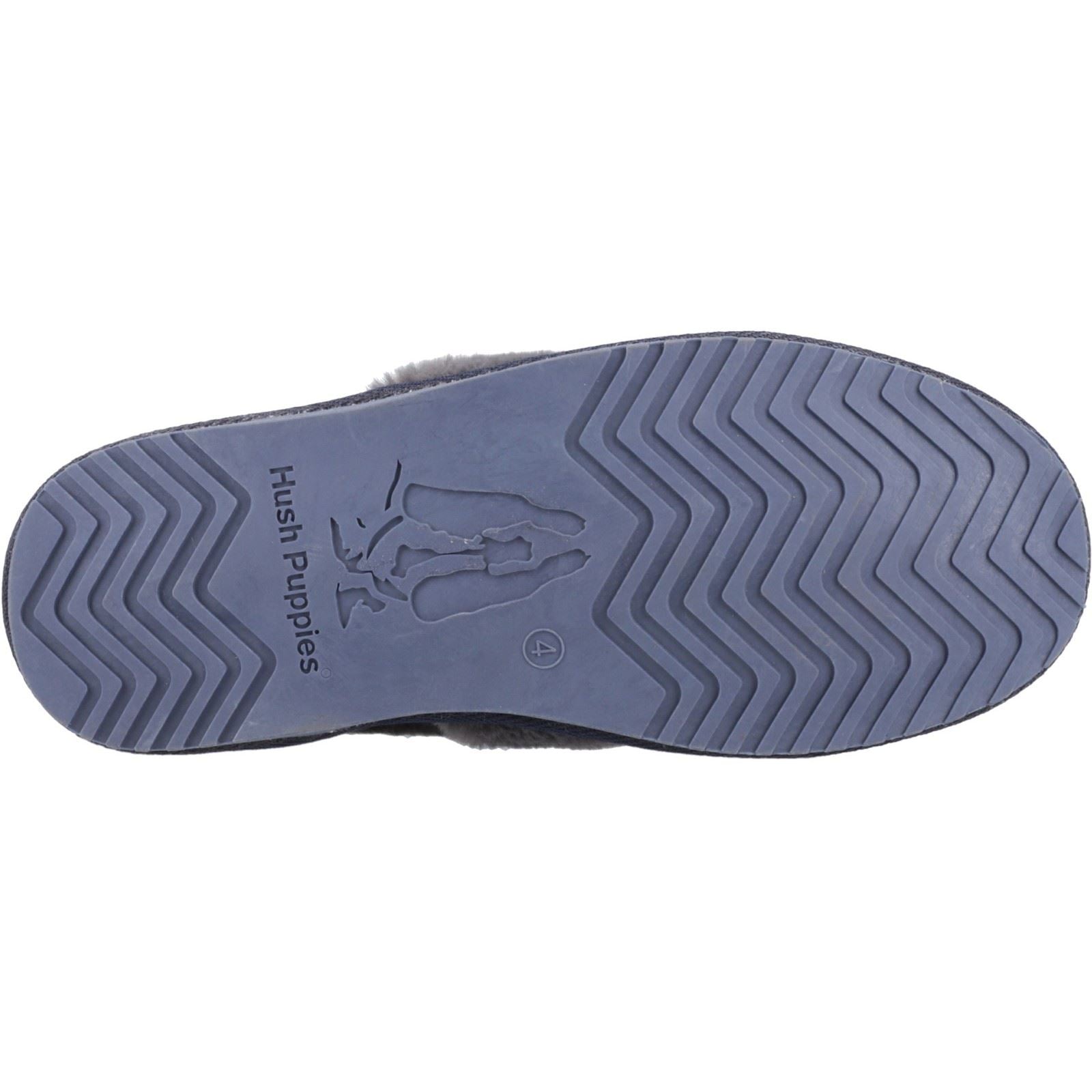 Hush Puppies Ariel Damen Hausschuhe aus Wildleder in Marineblau