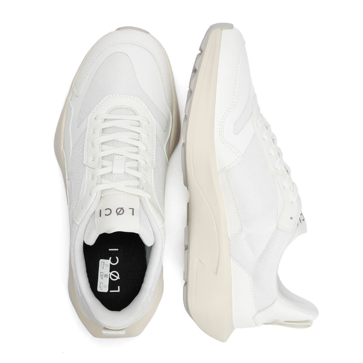 LØCI FLØ Plastik Weiße Sneakers