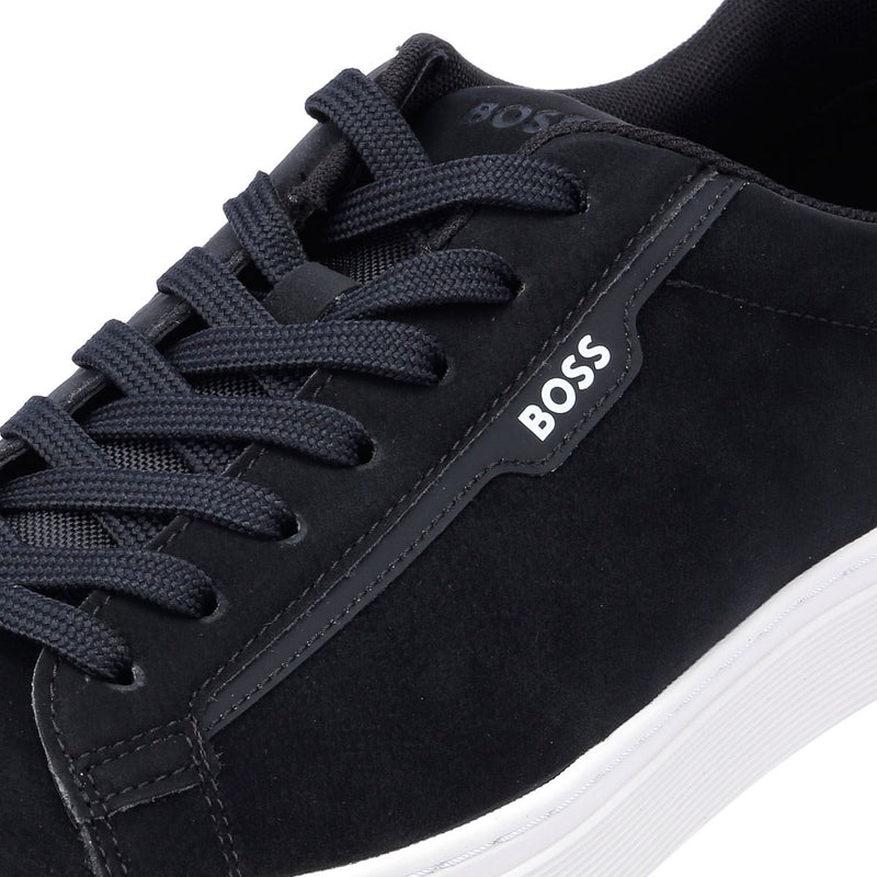 Boss Rhys Tennis Herren Schwarze Turnschuhe