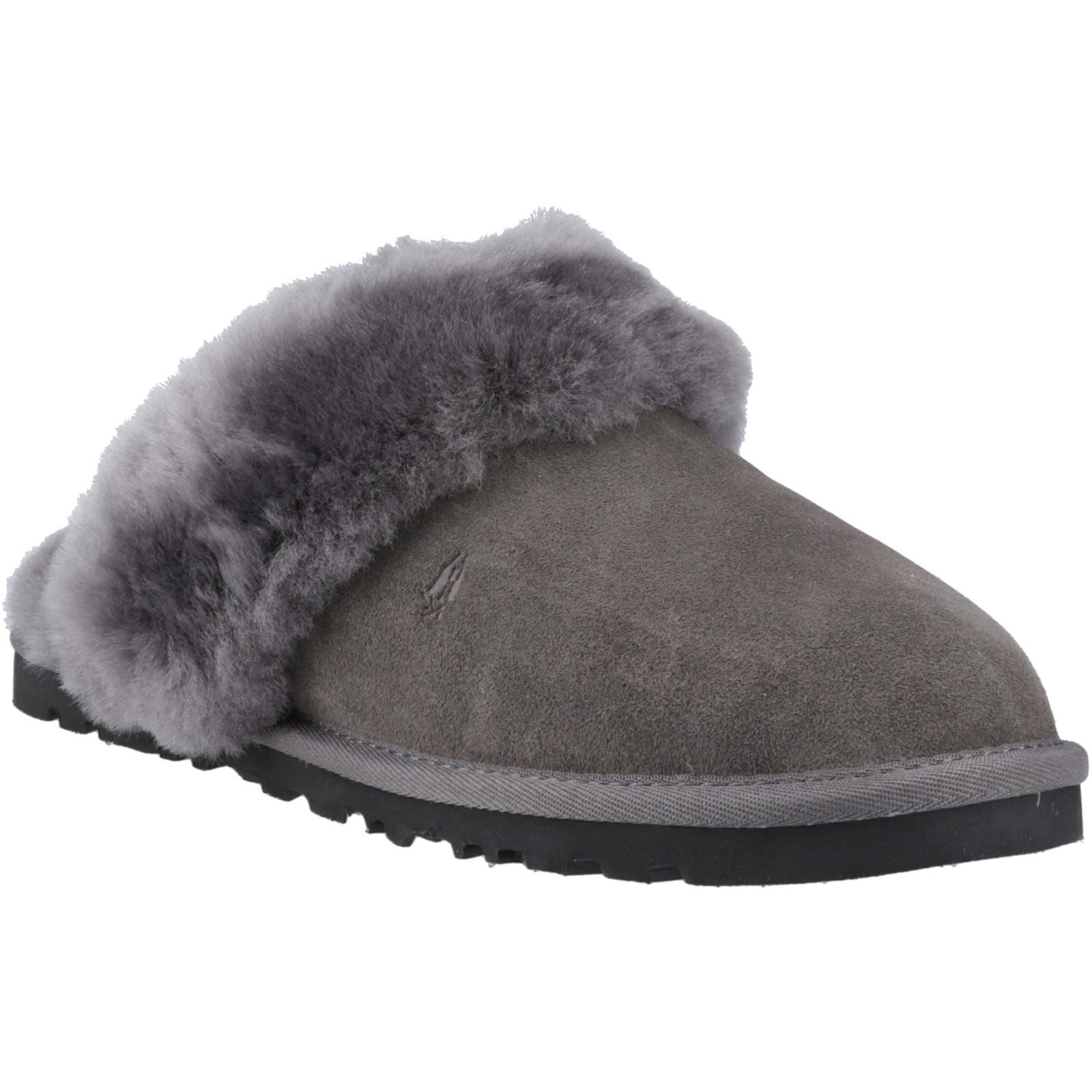 Hush Puppies Samantha Damen Hausschuhe aus Wildleder in Grau