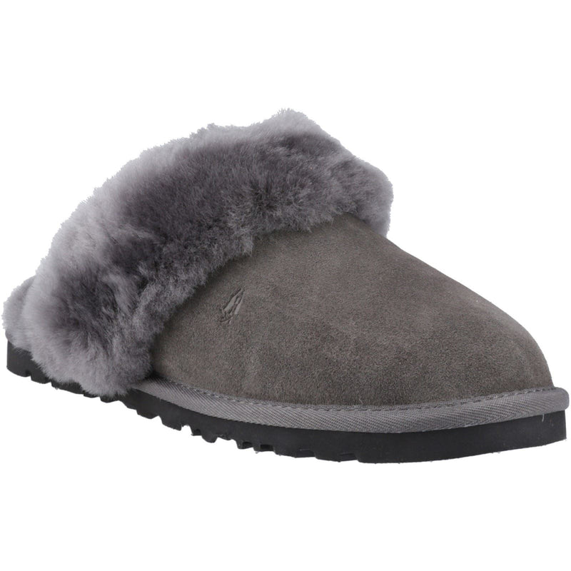 Hush Puppies Samantha Damen Hausschuhe aus Wildleder in Grau
