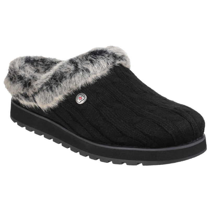 Skechers Keepsakes Ice Angel Polyester Damen Hausschuhe In Schwarz