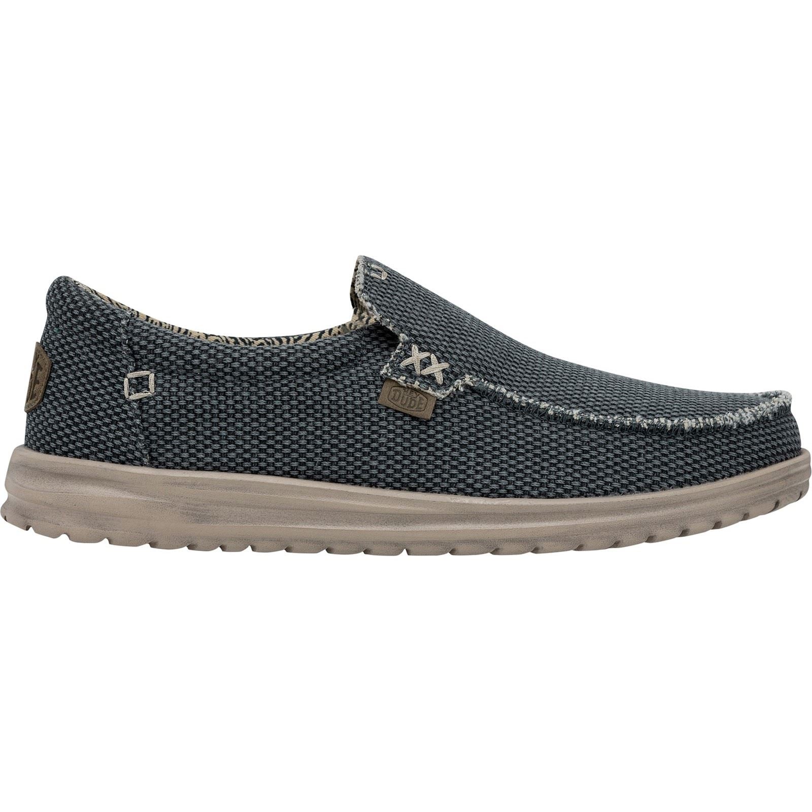 HEYDUDE Mikka Braided Textil Herren Tiefblau Loafer