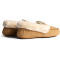 Hunter Womens Moccasin Sherpa Wildleder Damen Keks Hausschuhe