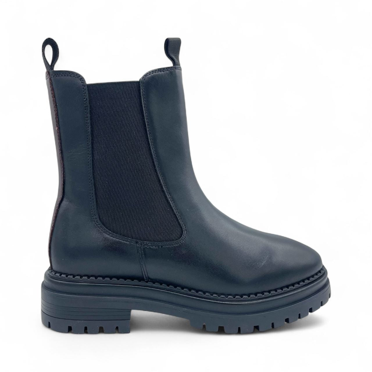 Osprey London The Hampton Chelsea Leder Damen Schwarze Stiefel