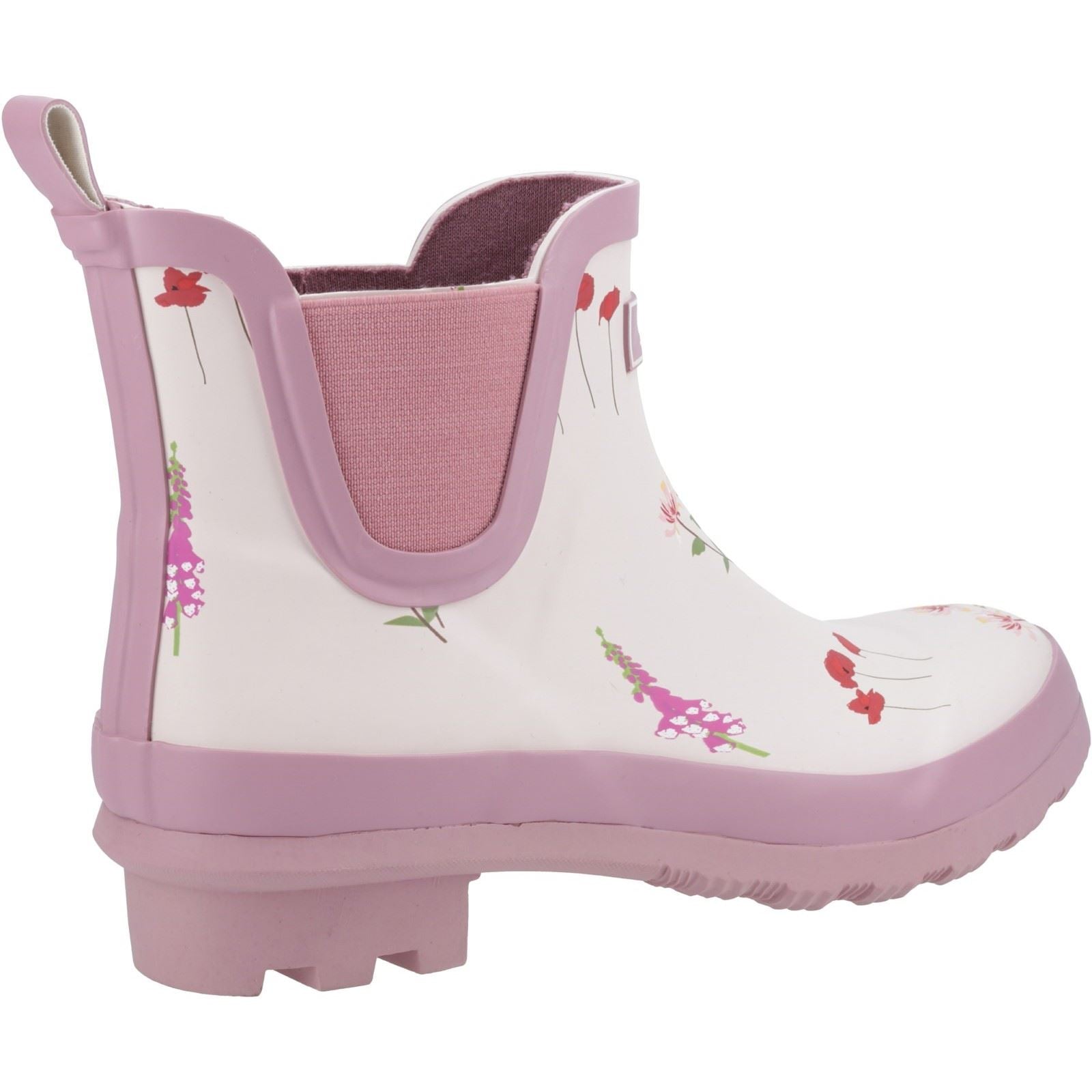 Cotswold Wildflower Ankle Damen Gummistiefel In Pink