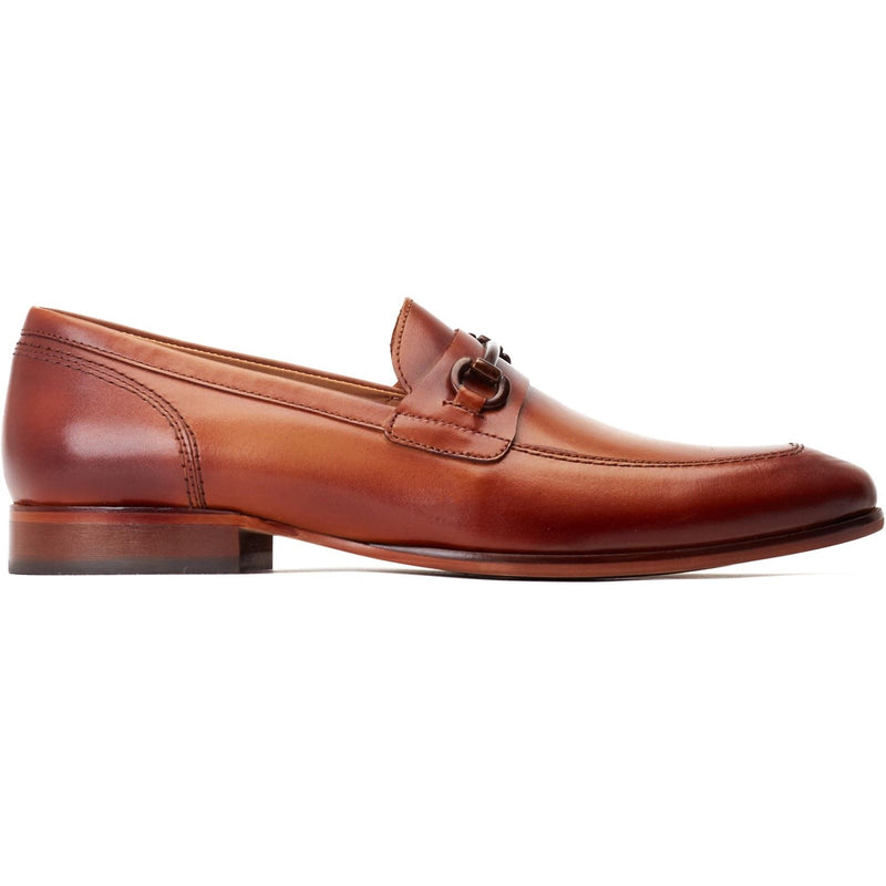 Base London Russo Herren Mokassins Aus Gebranntem Tan-Leder