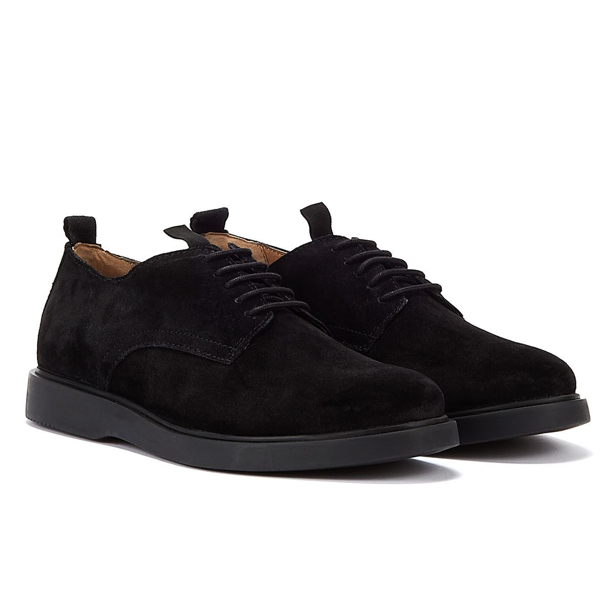 Hudson Barnstaple Wildleder Herren-Schnürschuhe In Schwarz