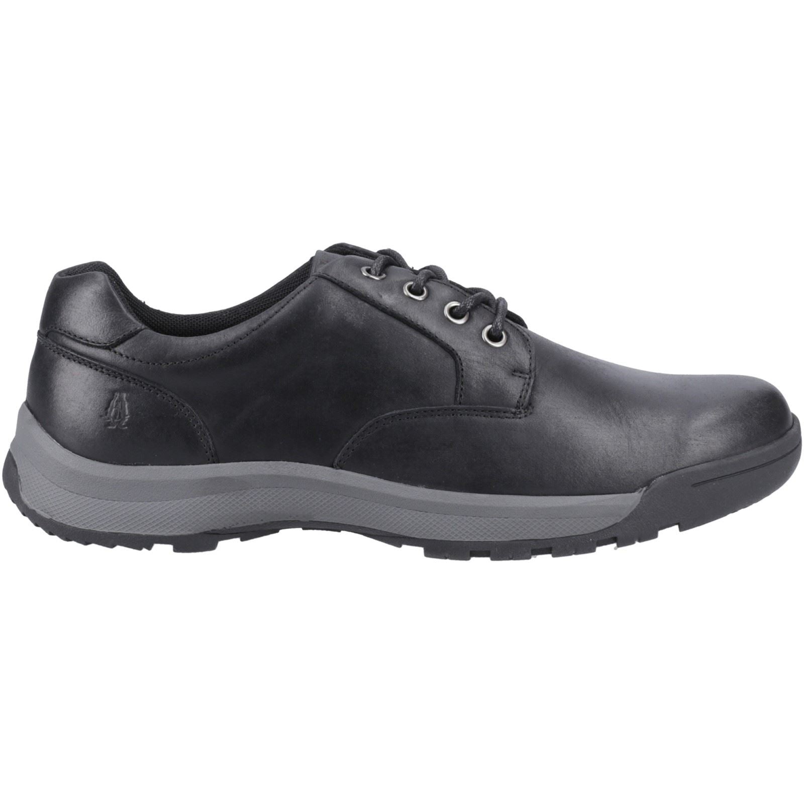 Hush Puppies Vinson Herrenschuhe aus schwarzem Leder mit Schnürung