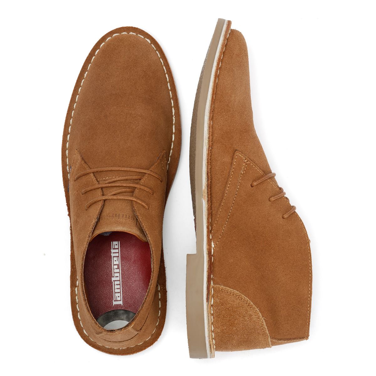 Lambretta Chiswick Wildleder Herren Braune Stiefel