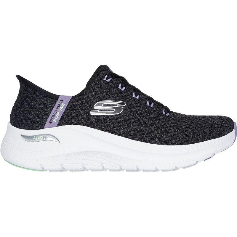 Skechers Arch Fit 2.0 Good Energy Textile Damen-Sneaker In Schwarz/Mehrfarbig