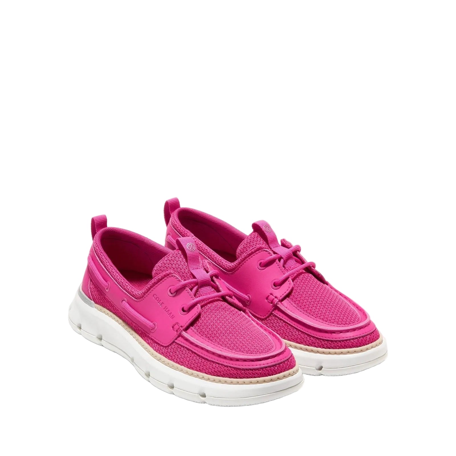 Cole Haan 4.ZeroGrand Regatta Damenloafer In Rosa/Pfauengrau/Weiß