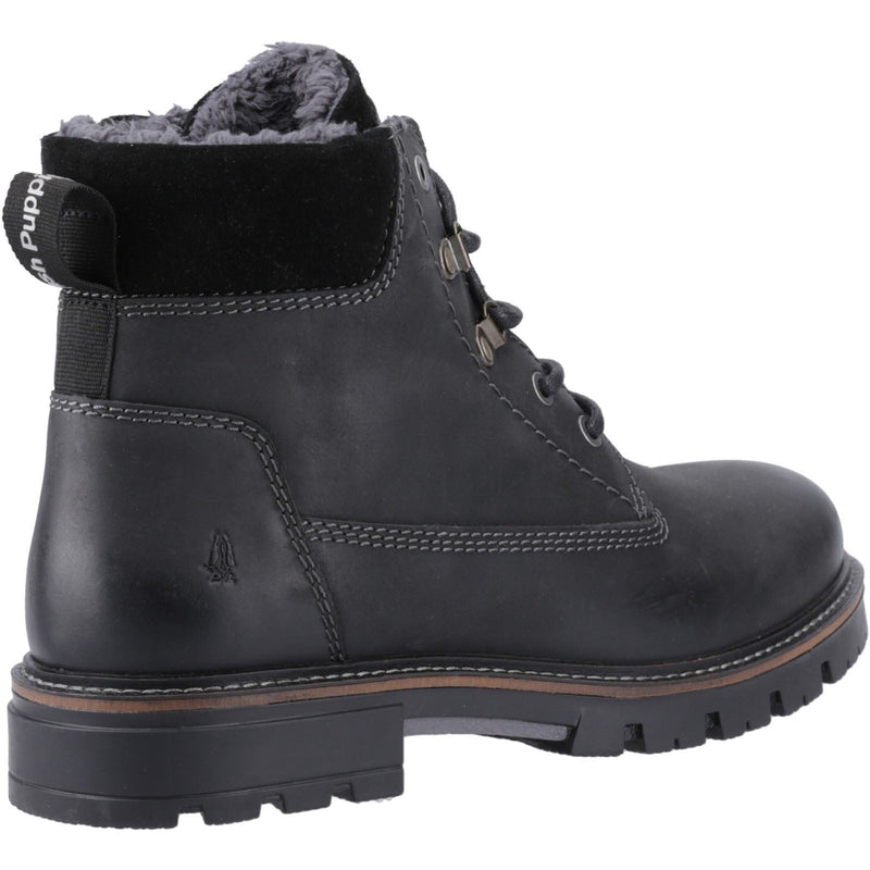 Hush Puppies Pier Herren Schwarze Farbe Leder Knöchelstiefel