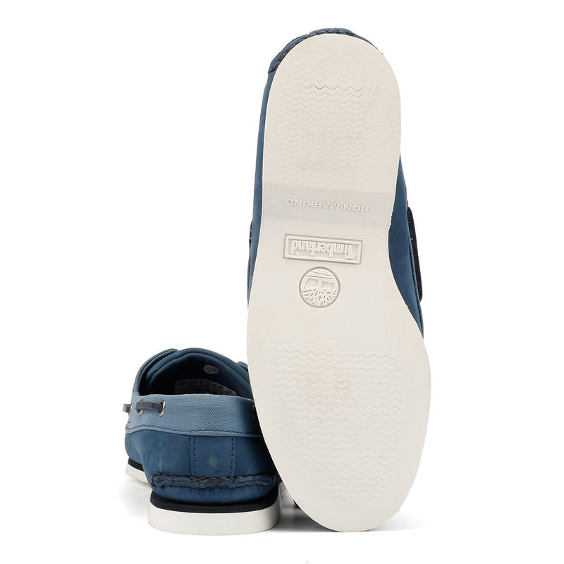 Timberland Classic 2 Eye Lederschuhe Für Herren In Blau Mit Schnürung