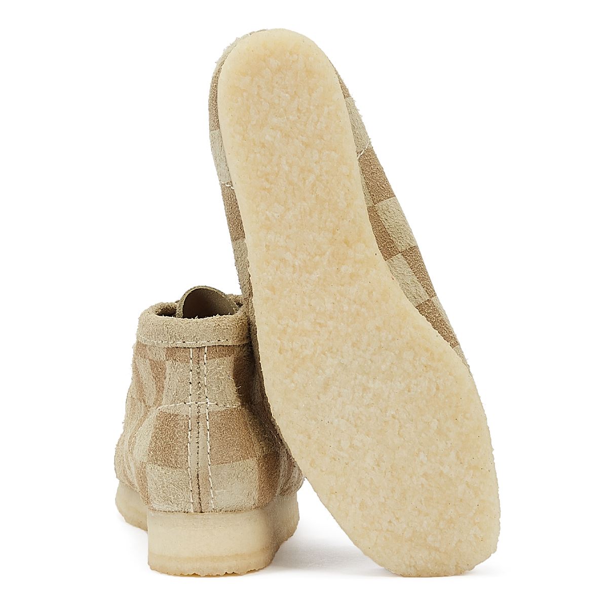 Clarks Wallabee Check Damen Stiefeletten In Beige