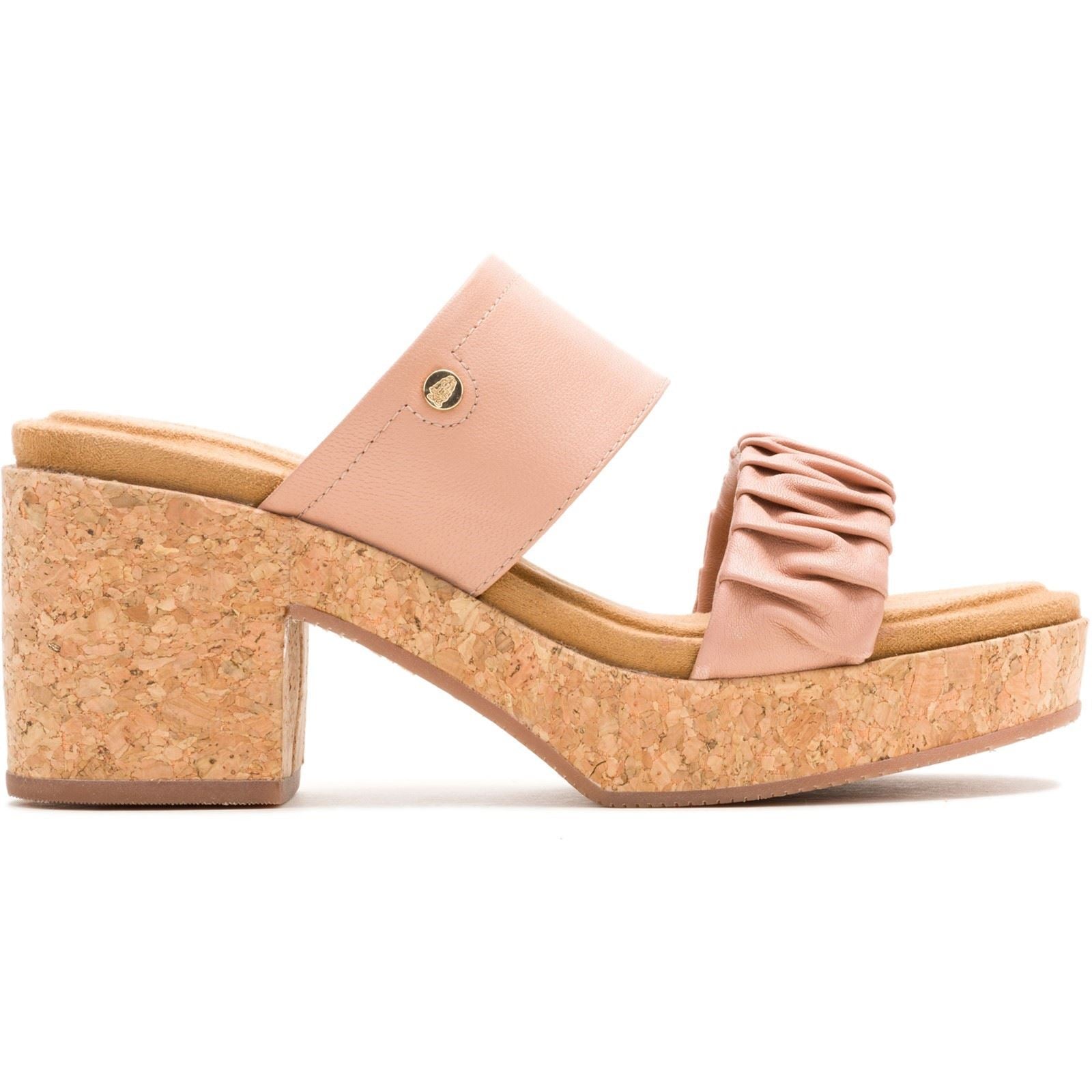 Hush Puppies Poppy Damen Sandalen Aus Leder In Café-Creme
