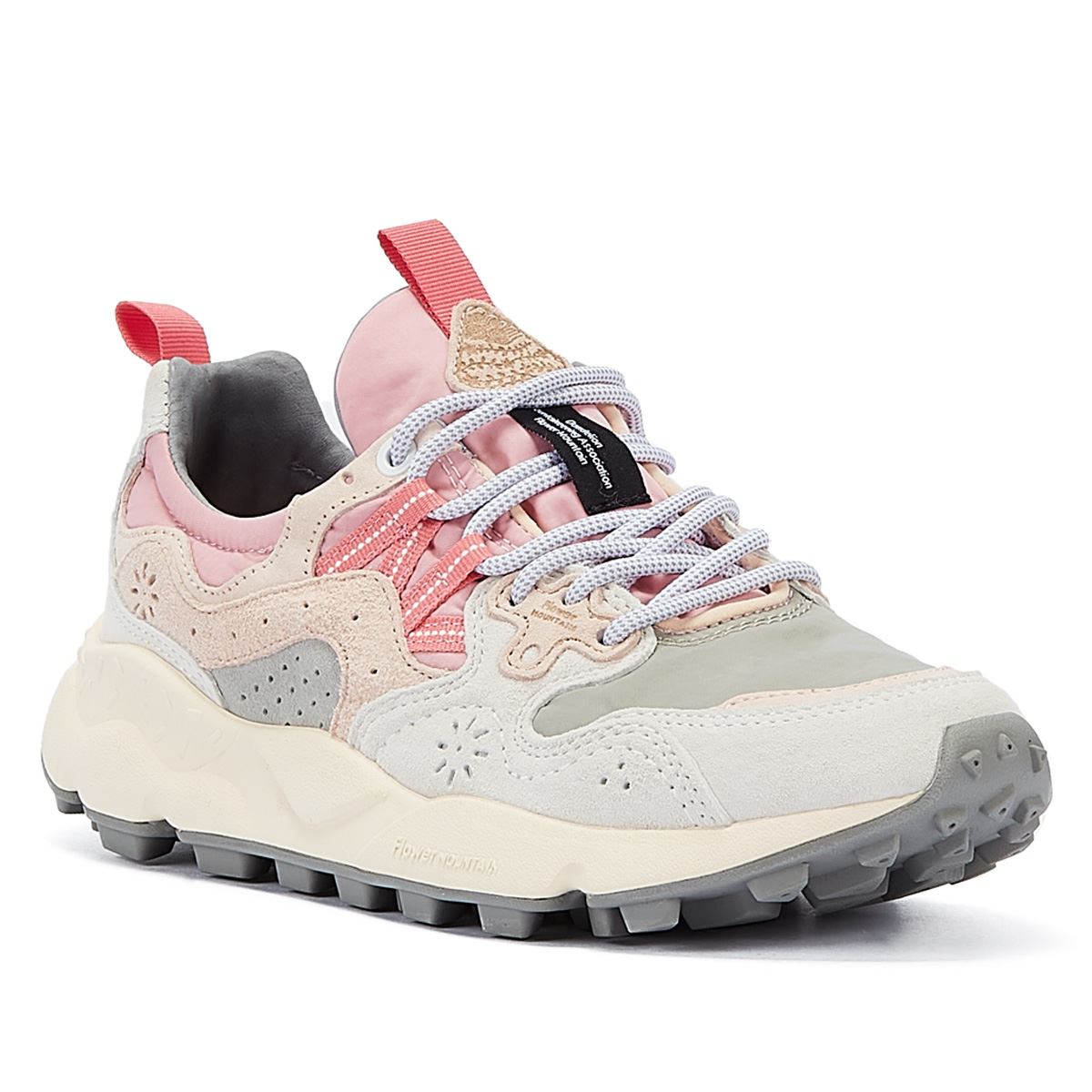 Flower Mountain Yamano 3 Rosa/Graue Wildleder Turnschuhe