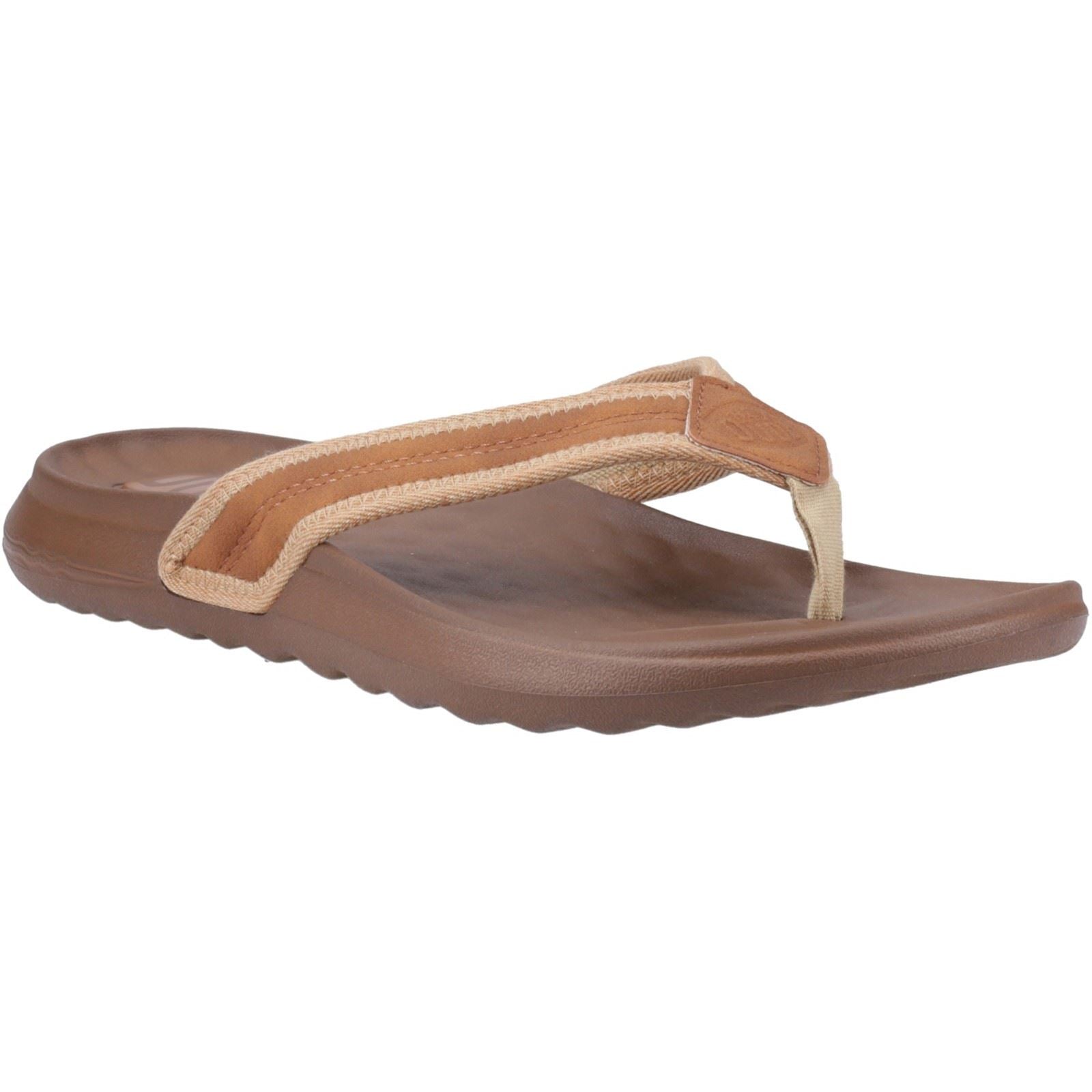 HEYDUDE Myers Polyurethan Herren Löwe Orange/Downtown Braun Flip-Flops
