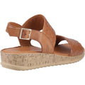 Hush Puppies Ebony Wide Fit Damen Sandalen Aus Leder In Tan