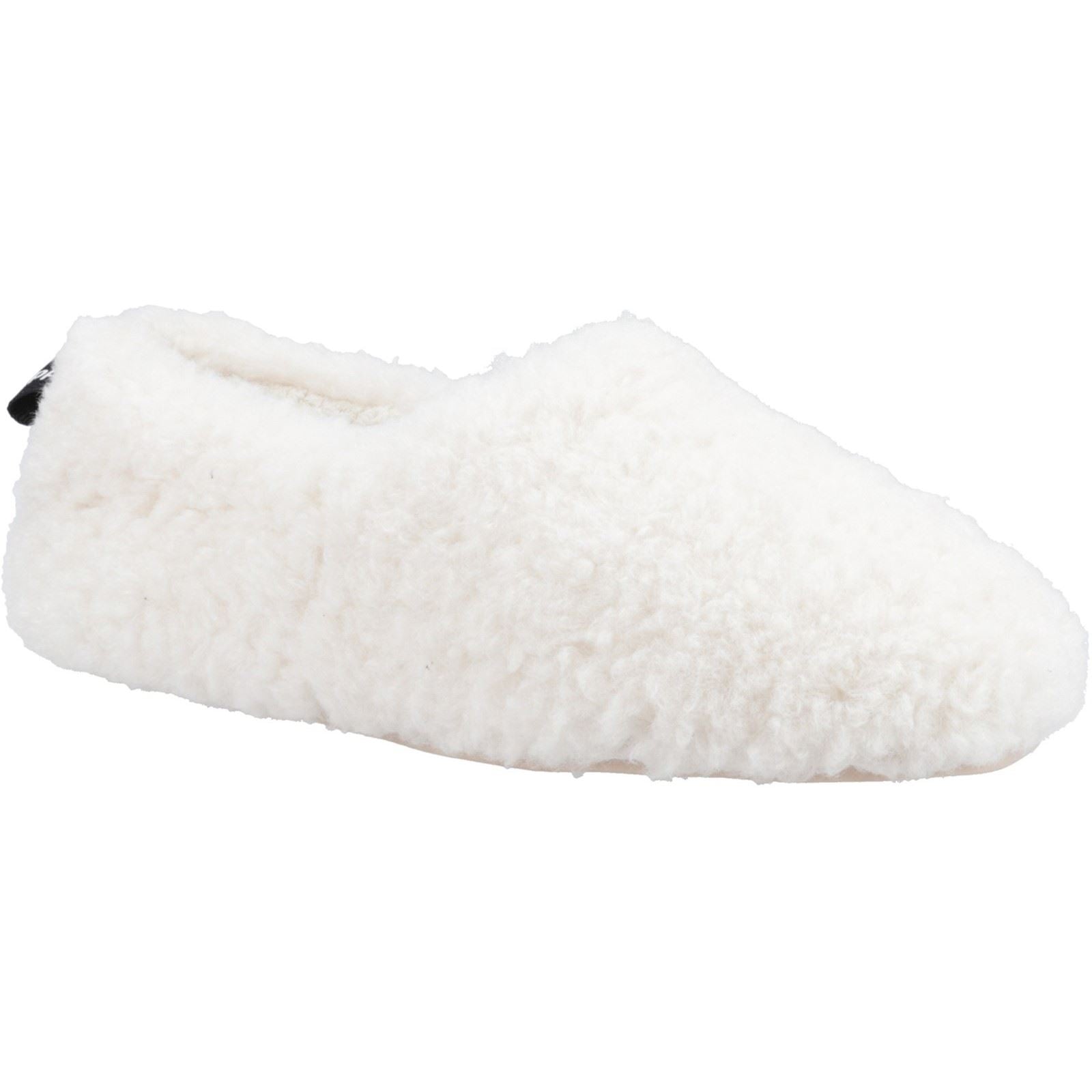 Hush Puppies Emily Faux Fur Damen Creme Hausschuhe