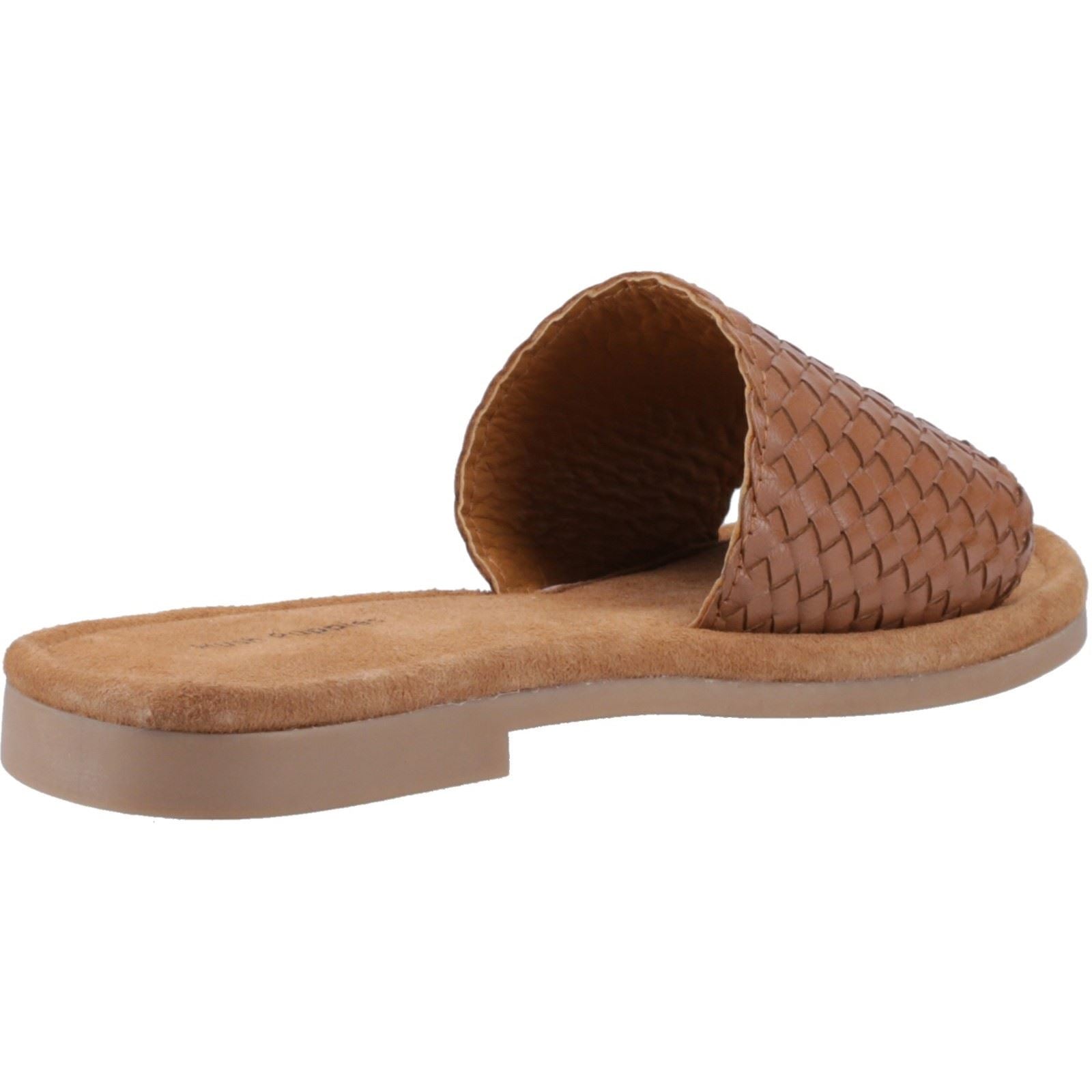 Hush Puppies Hetty Slide Leder Damen Tan Fit Sandalen