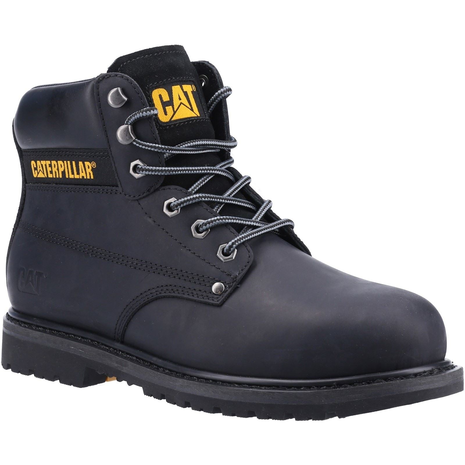 Caterpillar Powerplant S3 Nubuck Schwarz Sicherheitsstiefel