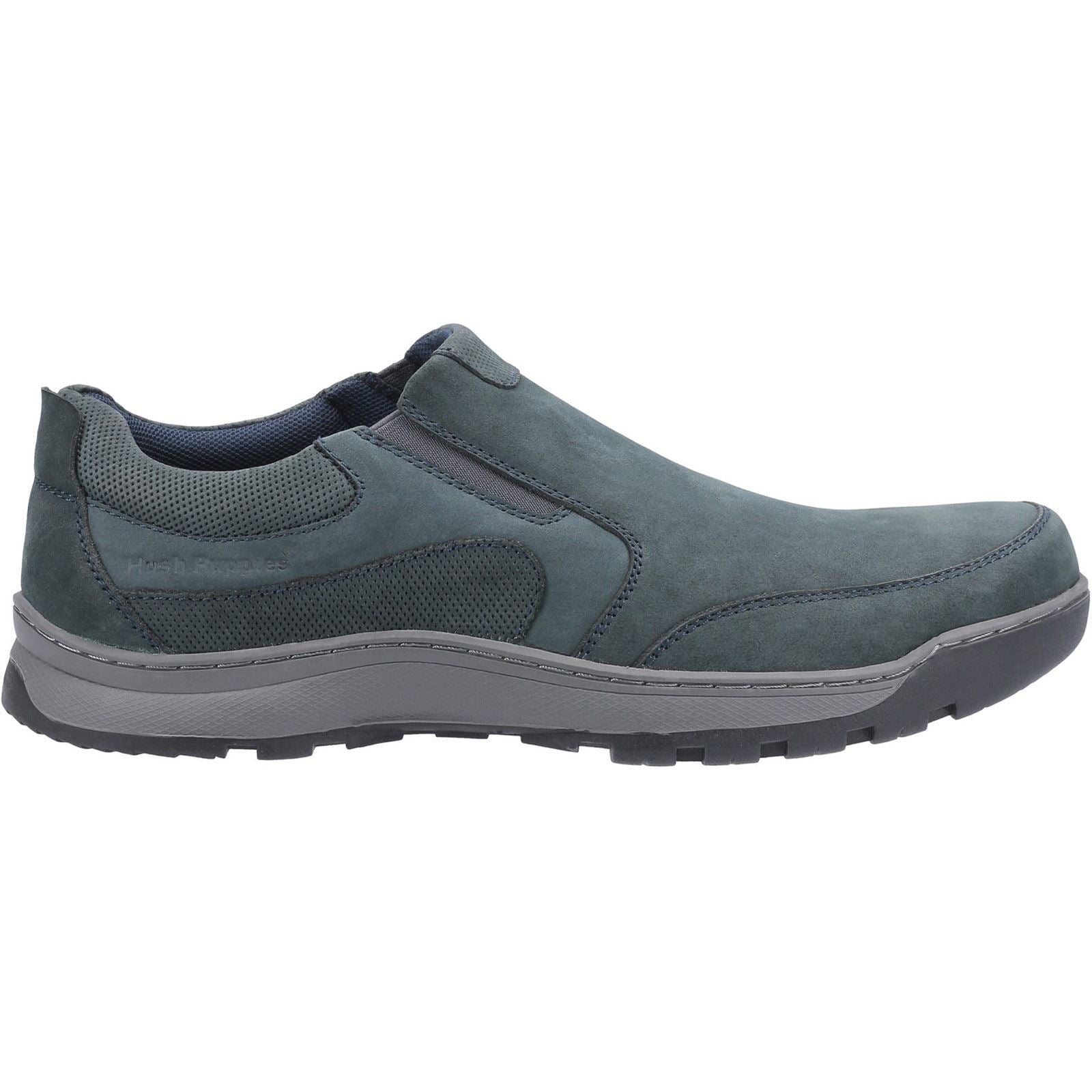 Hush Puppies Jasper Leder Herren Navy Nubuk Mokassins