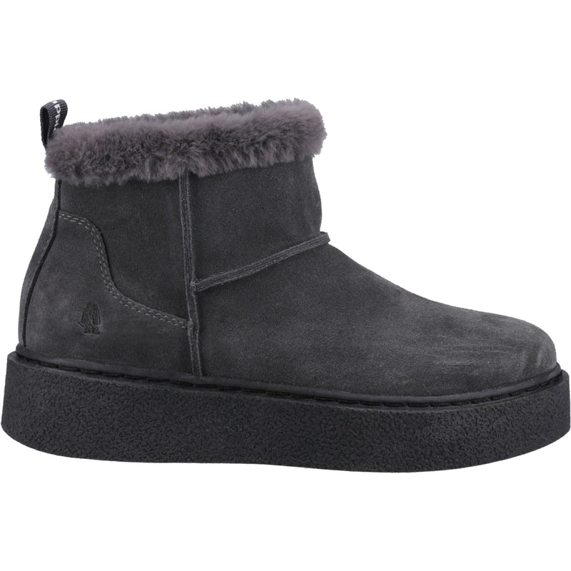 Hush Puppies Becca Damen Wildleder Winter Stiefeletten in Kohlefarben