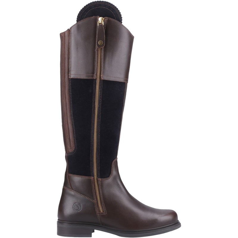 Cotswold Buscot Damenstiefel aus Leder in Braun/Navy